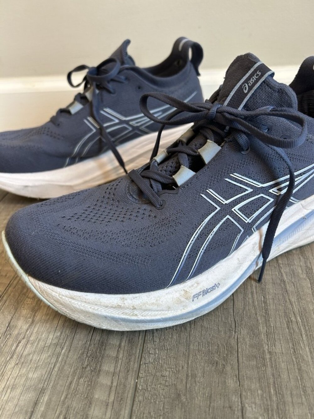 Asics Gel Nimbus 26 Running Shoes Women Sz 10.5 Blue FF Blast+ PureGEL Sneakers - Picture 2 of 16
